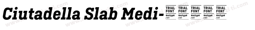 Ciutadella Slab Medi字体转换